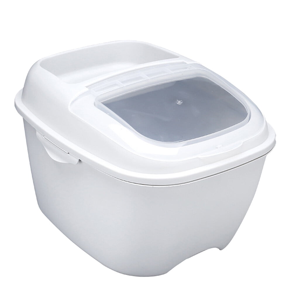 OHOIOLLA 1Pack Kitchen Rice Storage Box Grey Freshness Preservation For ...