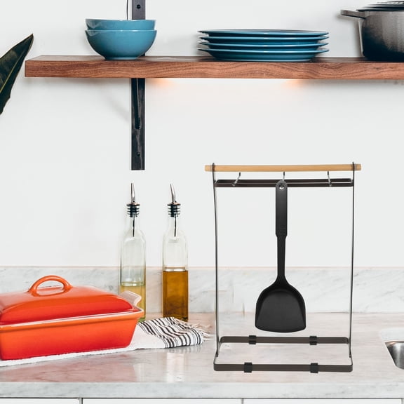 OHOIOLLA 1Pack Kitchen Utensils Rack Rectangular Color for Spoon Storage and Hanging in Home and Cafes