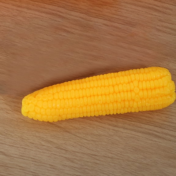 OHOIOLLA 1Pack Maize Decor Soft PVC Corn Model 7.1x1.8x1.8in for Home and Photography Sessions