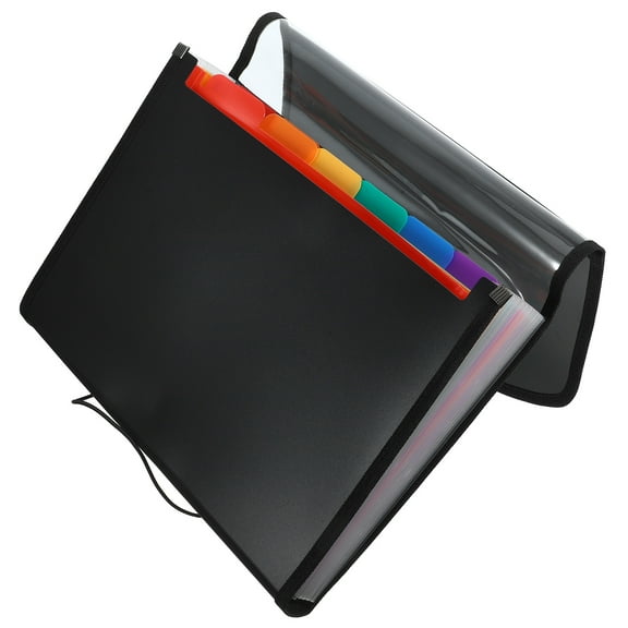 OHOIOLLA 1Pack Simple Design Portable Expanding Folder Multi Pocket Folders for Home and School 13X9.4X1.6In