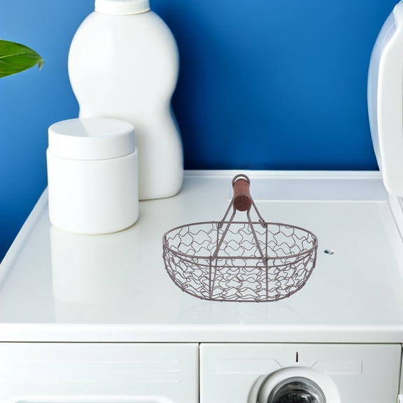 OHOIOLLA Homeowners Egg Basket Black Wood 1Pack 7.1x4.7x4.7in