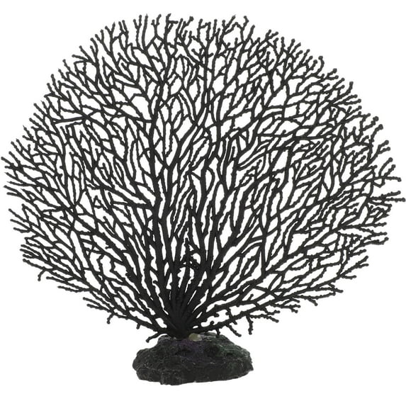 OHOIOLLA 1Set Delicate Artificial Plant for Aquarium Owners in Black PVC