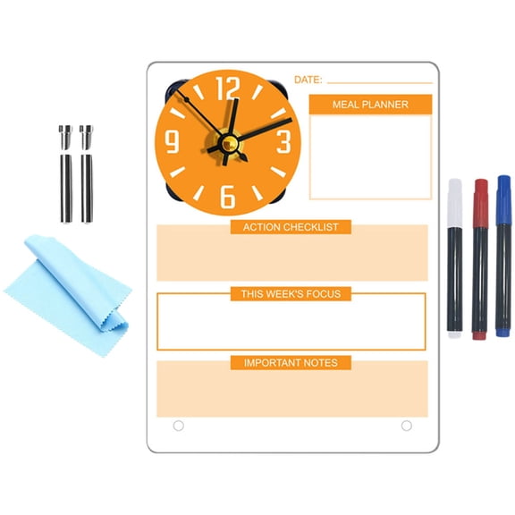 OHOIOLLA 1Set Dry Erase Board for Office Time Management 7.9x5.9in