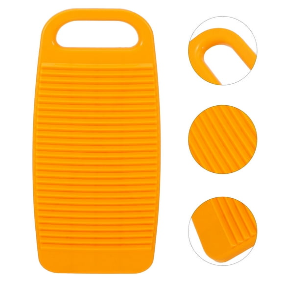 OHOIOLLA 1Set Washer Board Rectangular Yellow 36.00X17.50X2.00CM PP For Baby