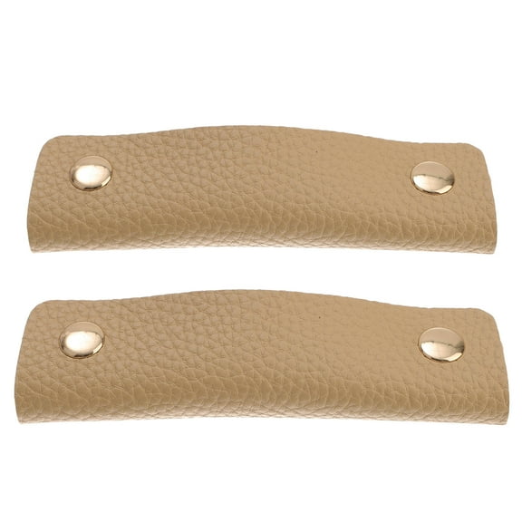 OHOIOLLA 2Pcs Bag Hand Protective Cover Khaki Rectangular Pu Leather Canvas For Hand Protection