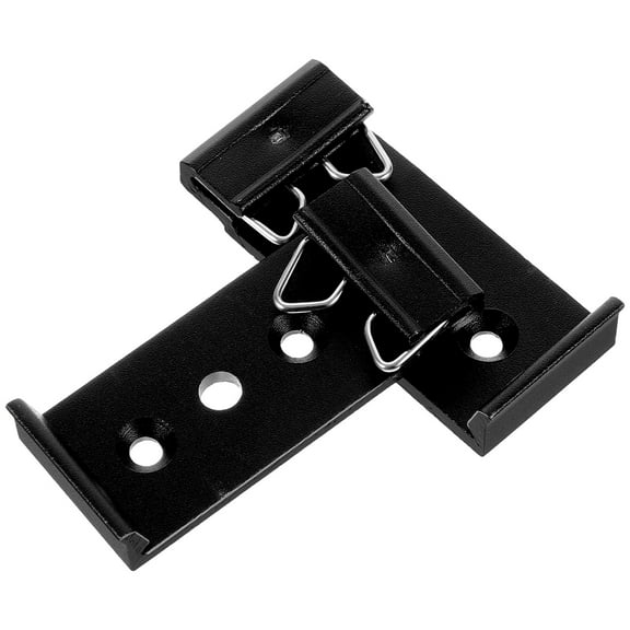 OHOIOLLA 2Pcs Black Drawer Guide Brackets with Sturdy Support for Cabinet Rails Bracket 1.89X0.79X0.35in
