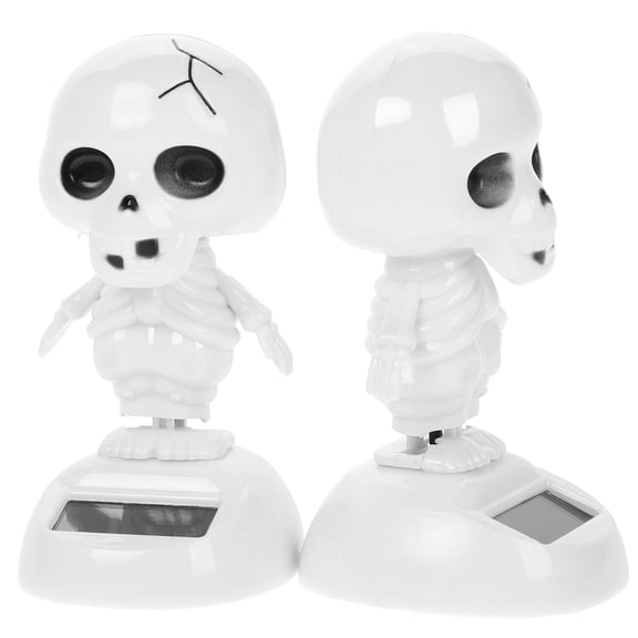 OHOIOLLA 2Pcs Car Accessories Solar Dancing Ghost for Car Dash White Plastic