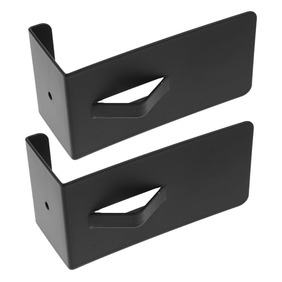 OHOIOLLA Over Door Lockbox Bracket, Iron, Discreet Design, Black, 2Pcs