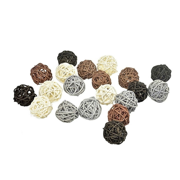 OHOIOLLA 40 Pcs Vine Ball Pendant Christmas Decorations Synthetic Material Home Decor