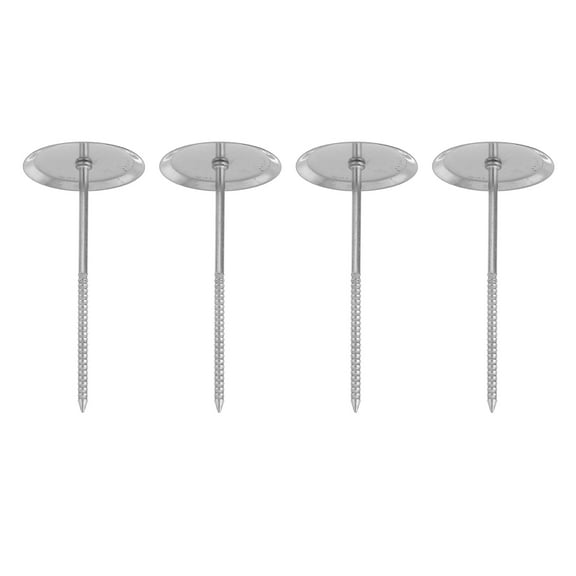 OHOIOLLA 4Pcs Cake Tools Flower Flower Nails Silver 7 X 3 X 3 Cm Stainless Steel For Diy Baking
