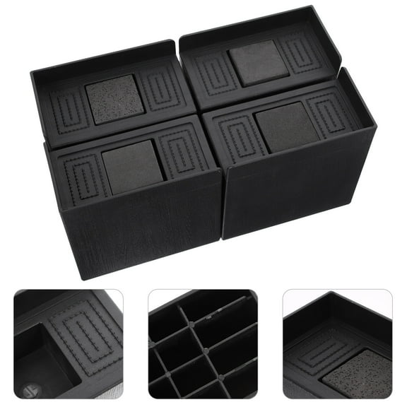 OHOIOLLA Rubber Furniture Risers Black Heavy Duty for Home Appliances