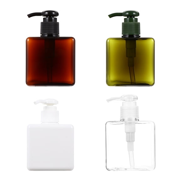 OHOIOLLA 4pcs Empty Pump Bottles for Lotion Dispenser with Transparent Plastic Material