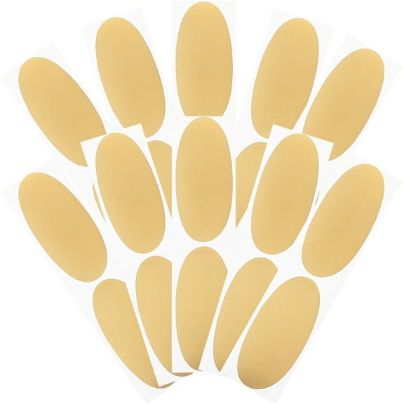 OHOIOLLA round stickers Scratch Off Stickers Golden 50Pcs