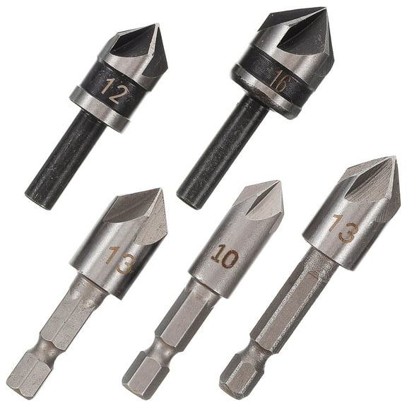 OHOIOLLA 5Pcs Countersink Drill Bits for Wood and Equipment Cabinet Making