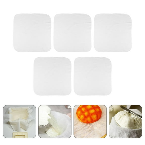 OHOIOLLA 5Pcs Manual Tofu Maker Cotton Gauze Filter Cloth for Filtration
