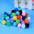 thumbnail image 1 of OHOIOLLA 60Pcs Pom Ball Fuzzy Pompoms Diy Accessory for Clothes Trousers Bags Mixed Colors, 1 of 8