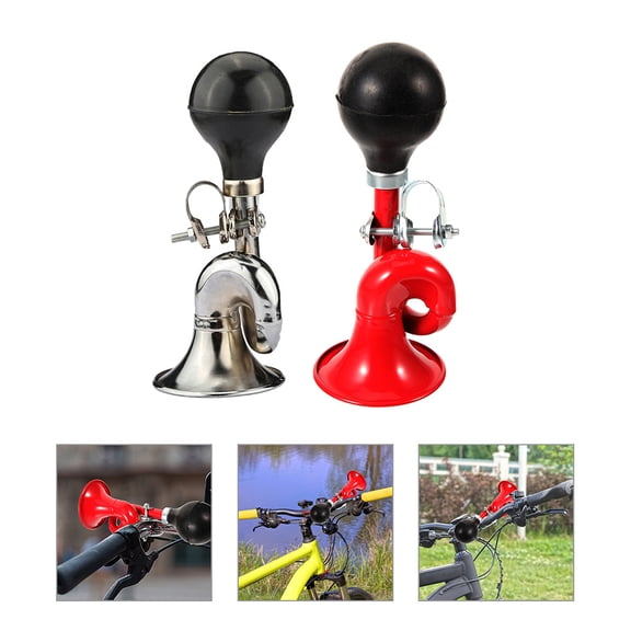 OHOIOLLA 2Pcs Wear Resistant Bike Ringer Bell Portable Horn Fits Most Handlebars Assorted Colors