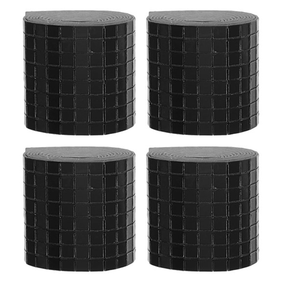OHOIOLLA Black Acrylic Mirror Tiles for Crafts DIY Photo Frame Decoration Durable Pieces