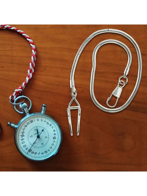Clip Pocket Watch Chain Metal Alloy Durable Chain for Vest and Jeans Decor