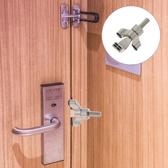 OHOIOLLA Compact Door Lock for Hotel Rooms Zinc Alloy 1Pack