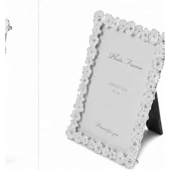 OHOIOLLA Rhinestone Decorative Metal Picture Frame for Home and Desk Use
