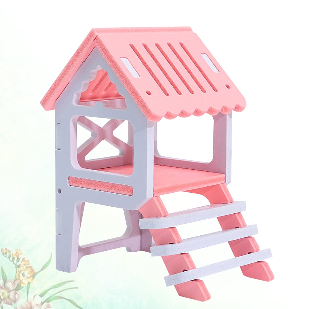 View of OHOIOLLA Hamster House Assorted Color Sleeping House Small Animal 1Pcs ...