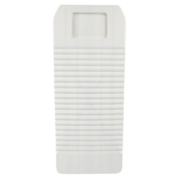 OHOIOLLA Laundry Wash Board 1Pcs White Plastic Rectangular Nondeforming Handheld Use