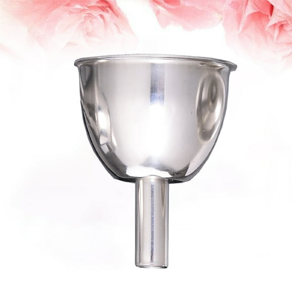 OHOIOLLA Narrow Stem Funnel 1Pack Silver Stainless Steel for Home Kitchen Cooking Bottling Liquids Spices