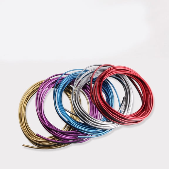 OHOIOLLA Red Electroplated Flexible Car Trim Strip 5 Meter Length for Auto Interior and Exterior
