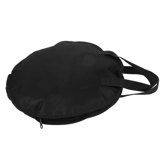 OHOIOLLA Snare Drum Bag Dumb Drum Storage Bag Black Waterproof Oxford Cloth 1Pcs 12.9x12.9x1.2in