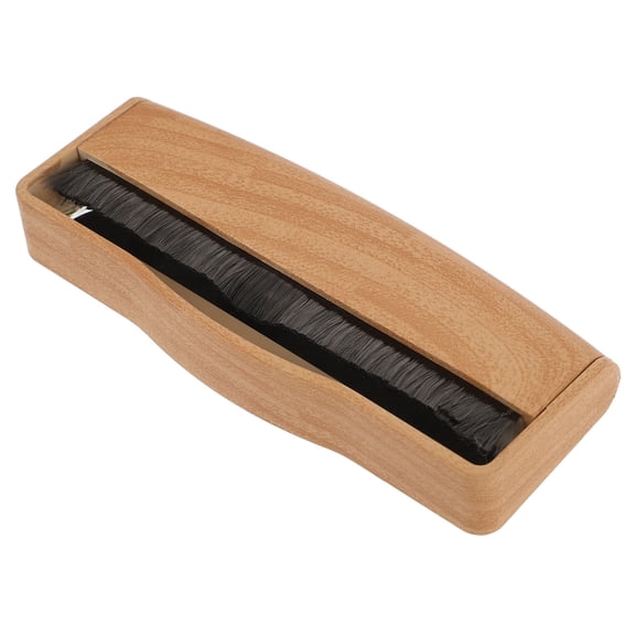 OHOIOLLA Turntable Cleaner 1Set Vinyl Record Brush Khaki Rectangular For Vinyl Enthusiasts