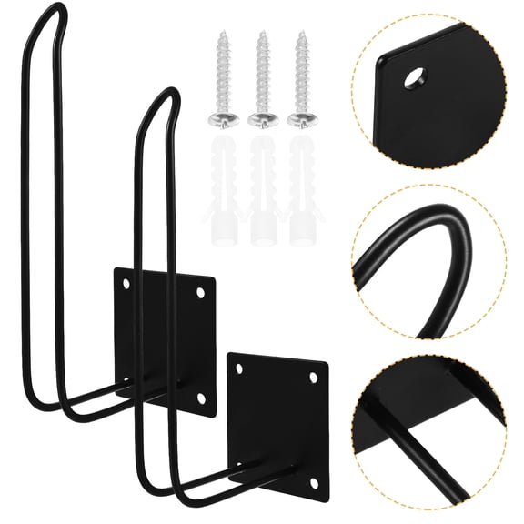 OHOIOLLA Wall Mounting Cap Holders 2Pcs Sleek Iron Hat Racks for Baseball Caps