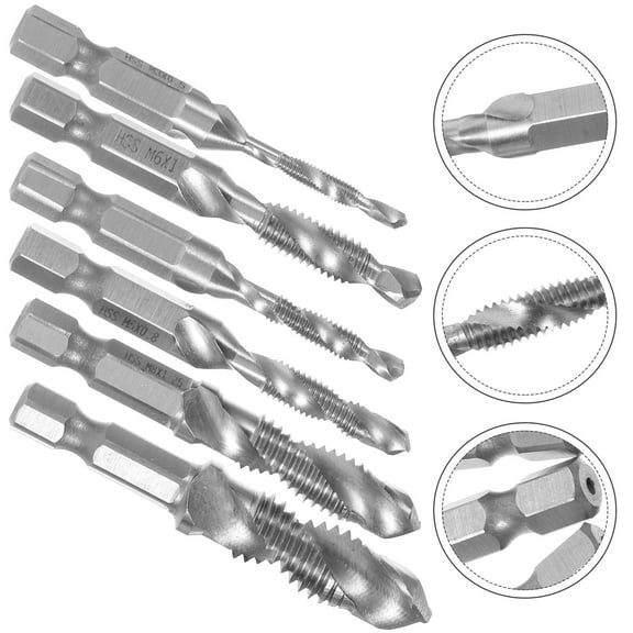 OHOIOLLA Workshop 1 Set Drill Bits for Metal Reverse Drill Bits Steel 6x0.39in