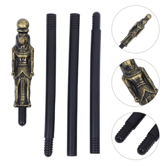 OHOIOLLA pharaoh costume cane Scepter Golden 1Pack as Ancient Egyptian Style Party Prop