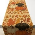 thumbnail image 1 of OHOME Fall Decorations for Home - Pumpkins Leaves Table Runner for Indoor Outdoor | Fall Decor for Thanksgiving Friendsgiving - Autumn Centerpieces Backdrop Tablecloth for Tables Room Office Kitchen, 1 of 6
