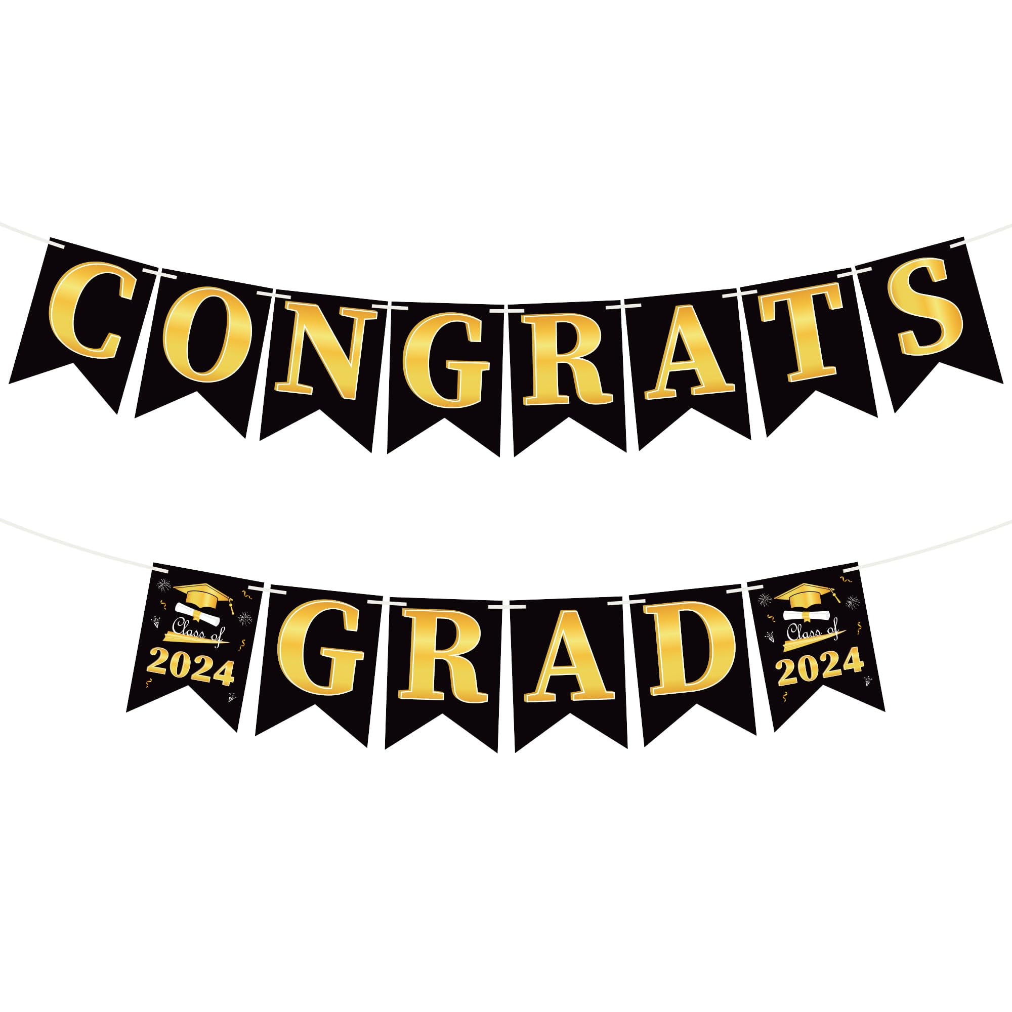 OHOME Graduation Decorations Class of 2024 - Congratulations Banner ...