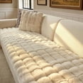 thumbnail image 1 of OHSIO Couch Cover for Pets, Non-Slip Fuzzy Sofa Slipcover, Washable Soft Sofa Protector for Couch Sofa and Sectional (White, 27.6'' x 63''), 1 of 9