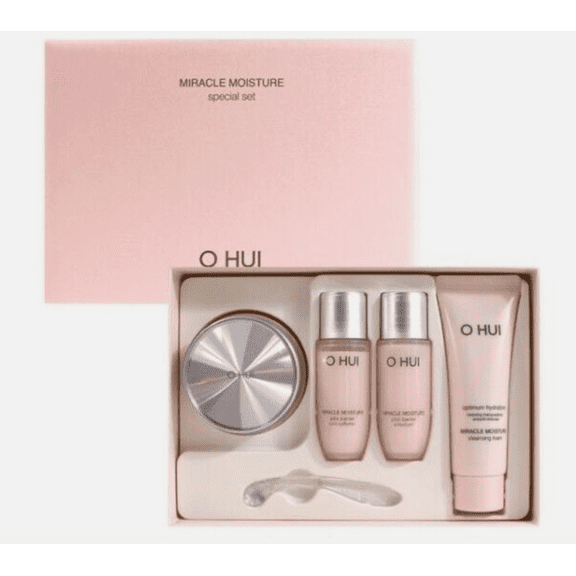 OHUI Miracle Moisture Korean Skin Care CERAMIDE BOOSTING CREAM 4Pcs Set