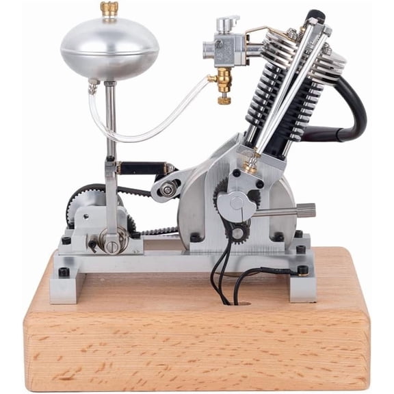 OHV Single Cylinder 4-Stroke Metal Motorcycle Engine Model Kit That Runs  Realistic Kick Start, Adjustable Ignition Timing, Floating Fuel Tank, Ready-to-Run Educational DIY Kit for Adults