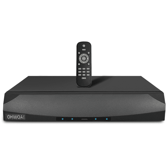 OHWOAI 4K Network Video Recorder for POE Security Camera System, Compatible with 8MP/5MP/3MP/1080P HD IP Cameras (HDD Not Included)
