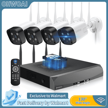 OHWOAI Wireless Outdoor Security Camera System with 2-Way Audio, 5MP Wifi Video Secuirty Cameras