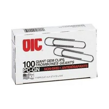OIC Giant-Size Non-Skid Paper Clips