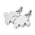 thumbnail image 1 of OIDEA 2pcs Stainless Steel Matching Puzzle Pendant Necklaces Set for Men Women-Silver, 1 of 4