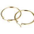 thumbnail image 1 of OIDEA Gold Stainless Steel Round Hoop Tube Earrings 34mm for Women Christmas Valentines, 1 of 5