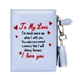 thumbnail image 1 of OIDERY Custom Design Small Wallets for Women Bifold Slim Coin Purse Zipper ID Card Holder PU Leather Gift for Family,Friends, 1 of 11