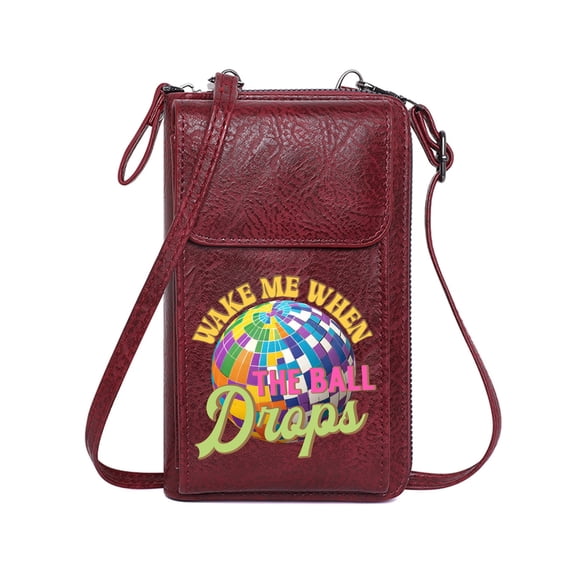 OIDERY Customized Small Bags Zip Around Credit Card Bags Ball drop Disco ball Retro 1970s vibe Cute Stylish Elegant Accessory Romantic Gifts for Wife Girlfriend