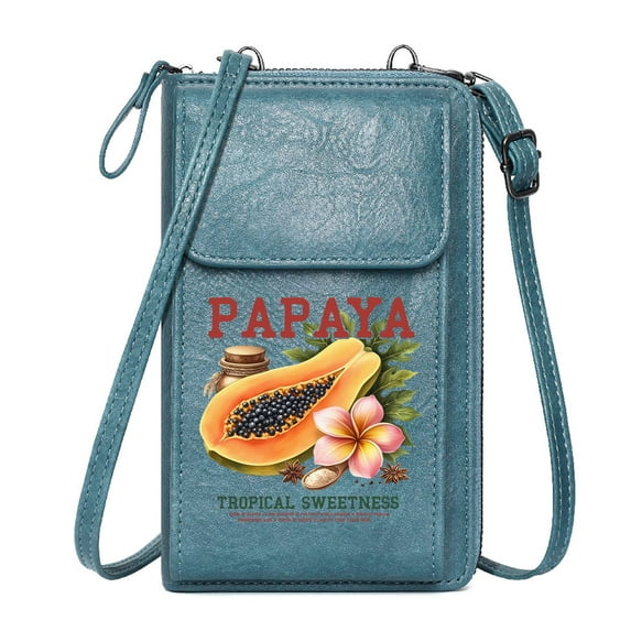 OIDERY Small Crossbody Bags Customized Phone Bags Exotic Flavor Tropical Papaya Printed Gift Ideal Holiday Gift