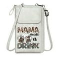 thumbnail image 1 of OIDERY Small Crossbody Bags PU Leather Phone Purse MAMA DRINK Beer Mugs Elegant Gift for Mother's Day Perfect for Teacher's Day, 1 of 11
