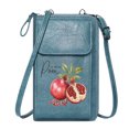 thumbnail image 1 of OIDERY Small Shoulder Bag Women Leather Crossbody Purse Pomegranate Juicy Seeds Playful Typography Travel Rfid Safe Adjustable Strap, 1 of 12