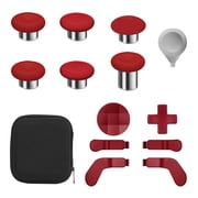 OIEXI Elite Series 2 Controller Wireless 13 in 1 Metal Thumbsticks, for Xbox One, Red, 13 Count